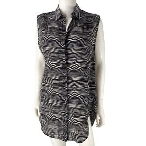 Pierre Balmain Silk Shirt Dress 40